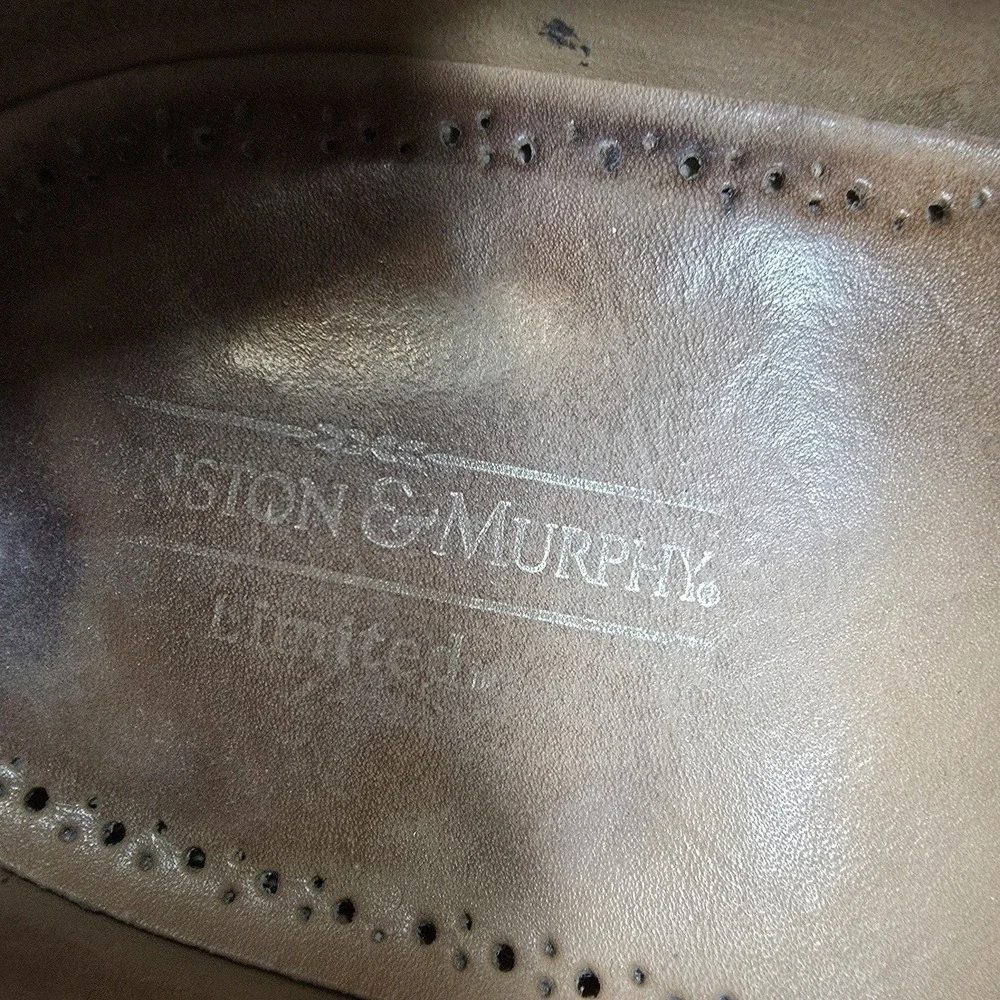 Johnston & Murphy Limited Dress Shoes Mens 10.5 D/B‎ Brown Leather Wingtip